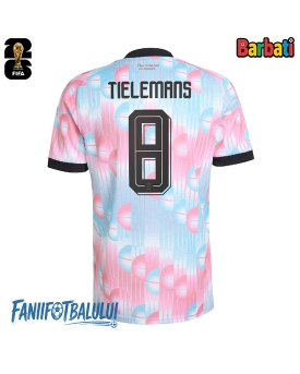 Belgia Youri Tielemans #8 Tricou Fotbal Replică Mondial 2026 Barbati Deplasare Belgia Youri Tielemans #8 Tricou Fotbal Replică Mondial 2026 Barbati Deplasare